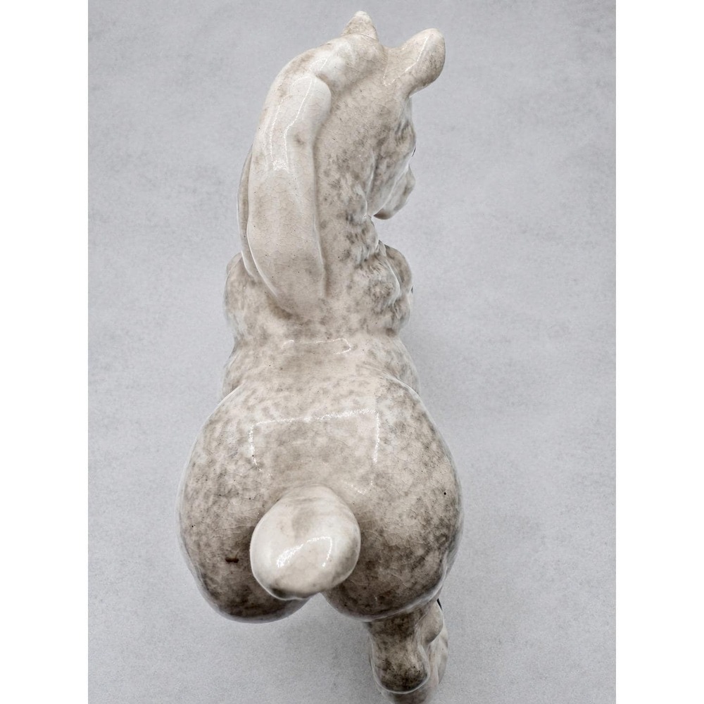 Vintage Horse Figurine Ceramic Dapple Gray Equine Statue 5" Unmarked - Picture 6 of 7